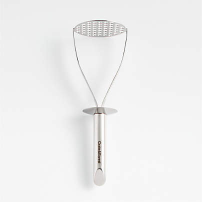 Crate & Barrel Stainless Steel Potato Masher