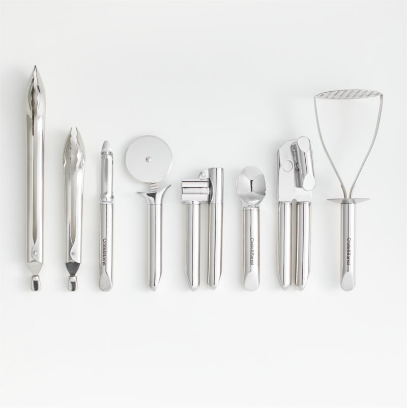 Crate & Barrel White Silicone Utensils