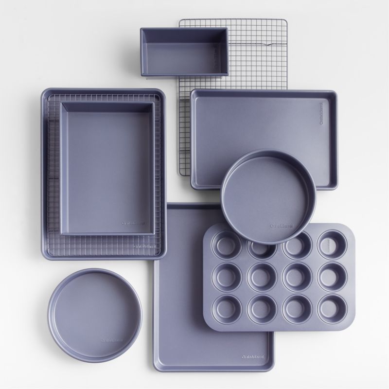 Crate & Barrel Slate Blue 10-Piece Non-Stick Bakeware Set - image 2 of 5