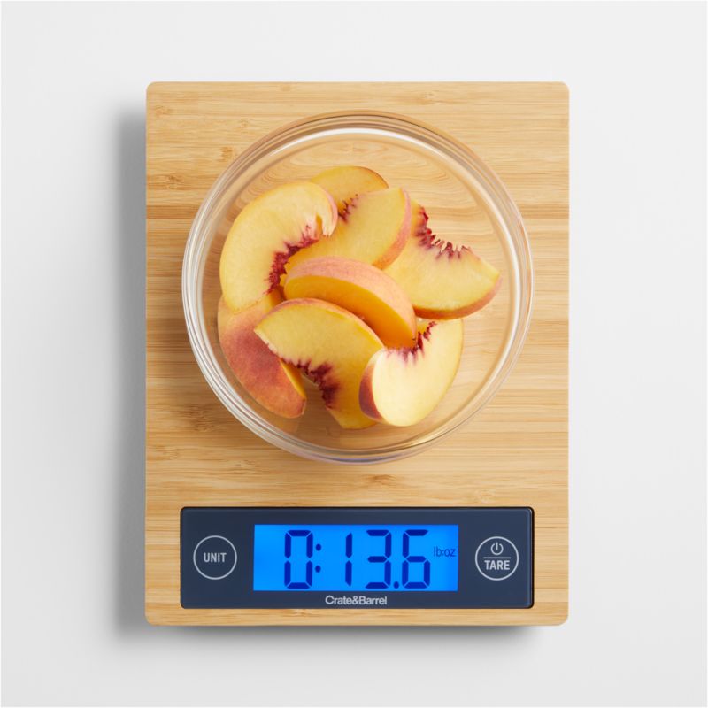 Crate Barrel by Taylor Bamboo Digital Kitchen Scale Reviews Crate Barrel