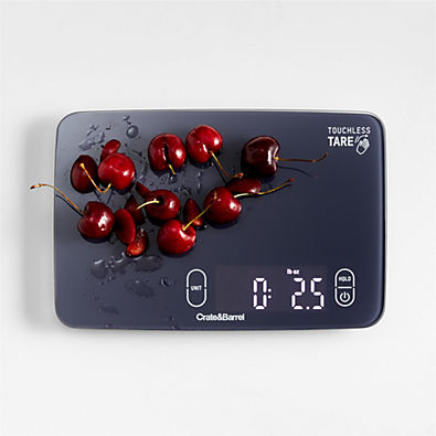 View Crate & Barrel Touchless Waterproof 11-Lb. Tare Food Scale details
