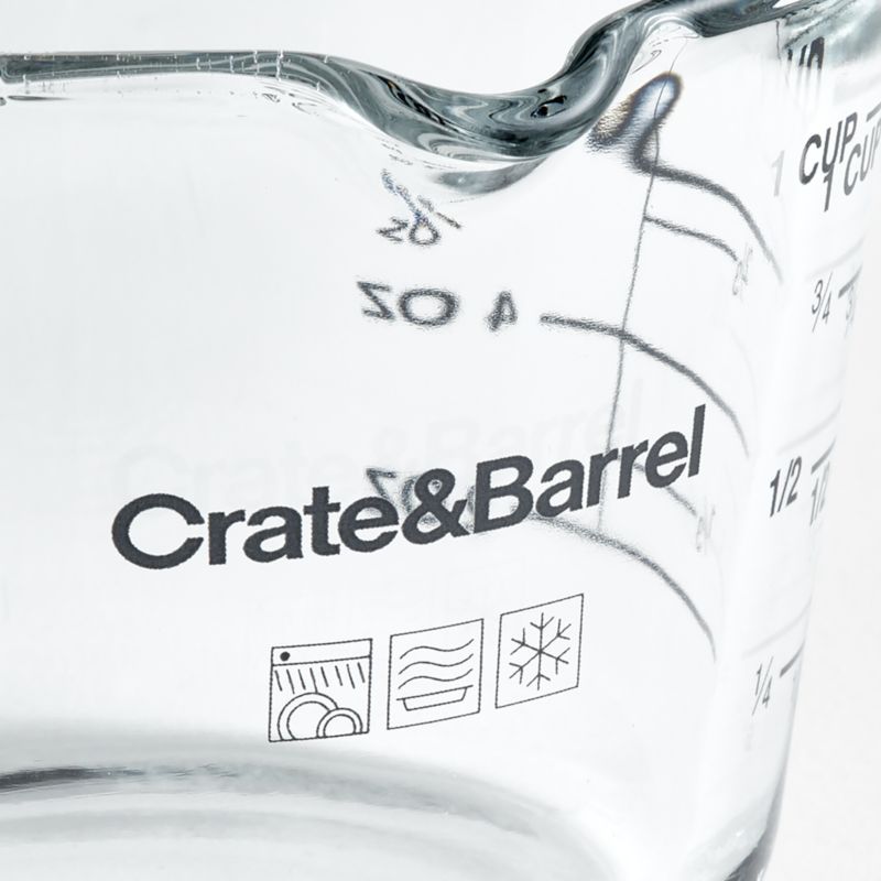 Crate & Barrel 1-Cup Glass Liquid Measuring Cup + Reviews