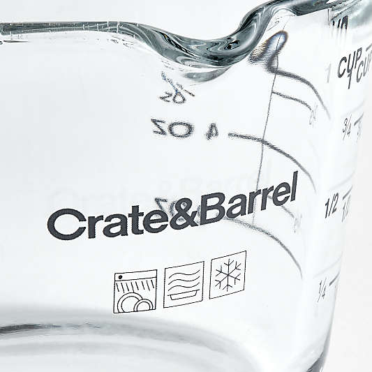 Crate & Barrel 1-Cup Glass Measuring Cup