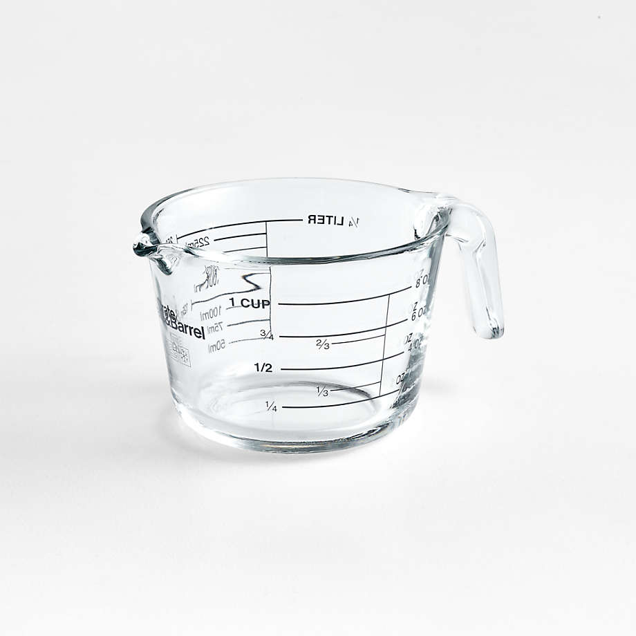  3-Piece Glass Measuring Cup with Handle and Measurement Scales  - Including 1-Cup 2-Cup 4-Cup Measuring Cup, Liquid Measuring Cups, Mixed  Sizes Measuring Cup Set Microwave Safe: Home & Kitchen