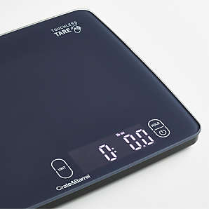 Crate & Barrel Bamboo Digital Kitchen Scale | Crate & Barrel 3828NCB