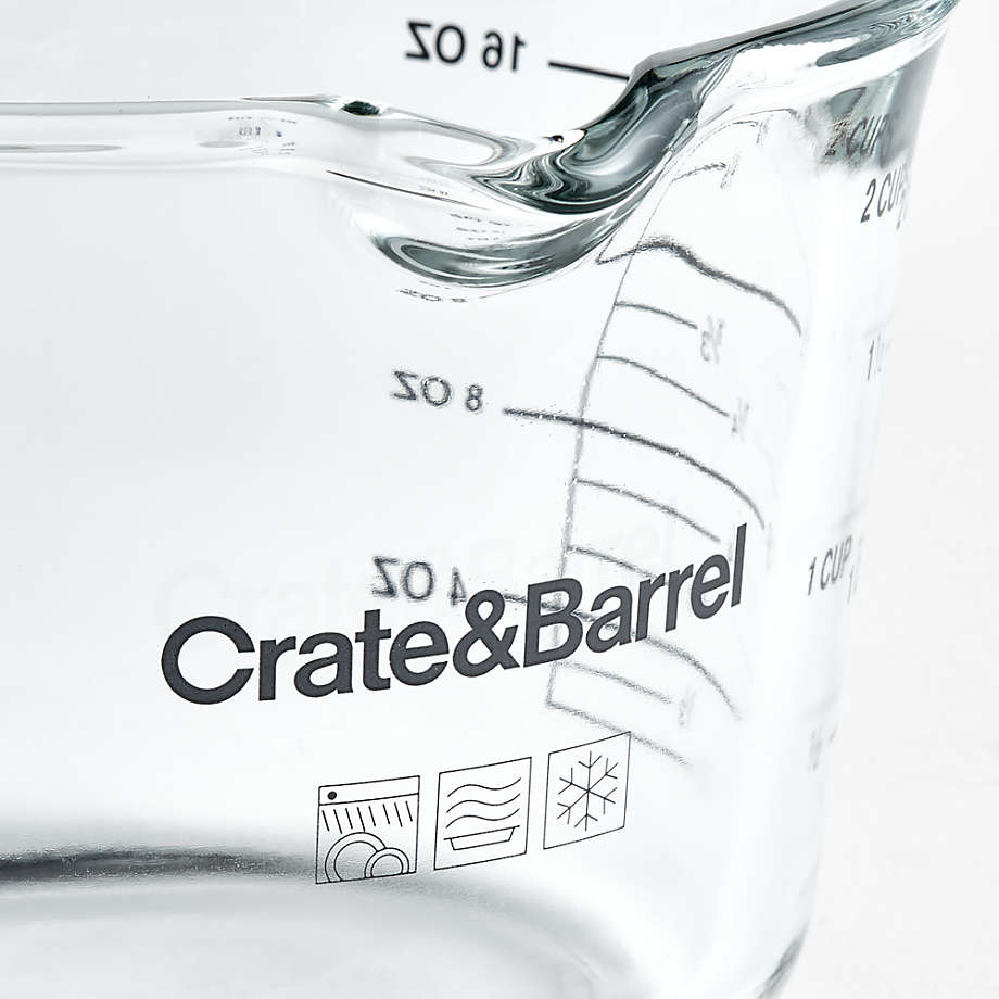 Crate & Barrel 8-Cup Glass Measuring Cup