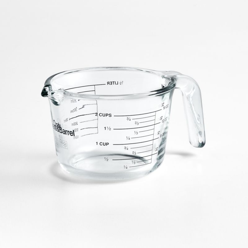 Crate & Barrel -Cup Glass Measuring Cup