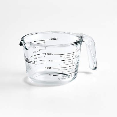 Crate & Barrel 2-Cup Glass Liquid Measuring Cup + Reviews