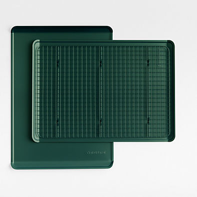 View Crate & Barrel Green 3-Piece Cookie Set details