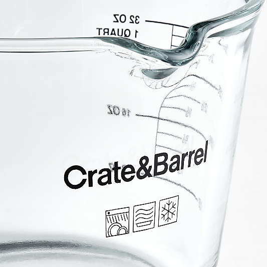 Crate & Barrel 4-Cup Glass Measuring Cup