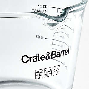 Crate & Barrel 1-Cup Glass Measuring Cup