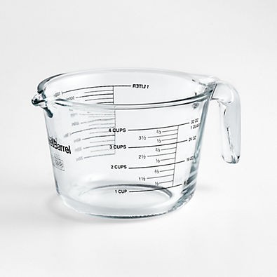 View Crate & Barrel 4-Cup Glass Measuring Cup details