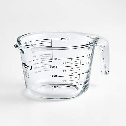 Crate & Barrel 4-Cup Glass Measuring Cup