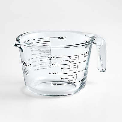 Crate & Barrel 4-Cup Glass Liquid Measuring Cup + Reviews