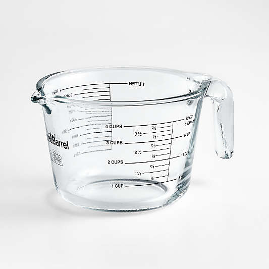 Crate & Barrel 4-Cup Glass Measuring Cup