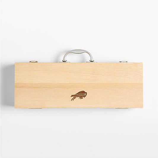 NFL Buffalo Bills Crate & Barrel 5-Piece Stainless Steel Grill Tool Set