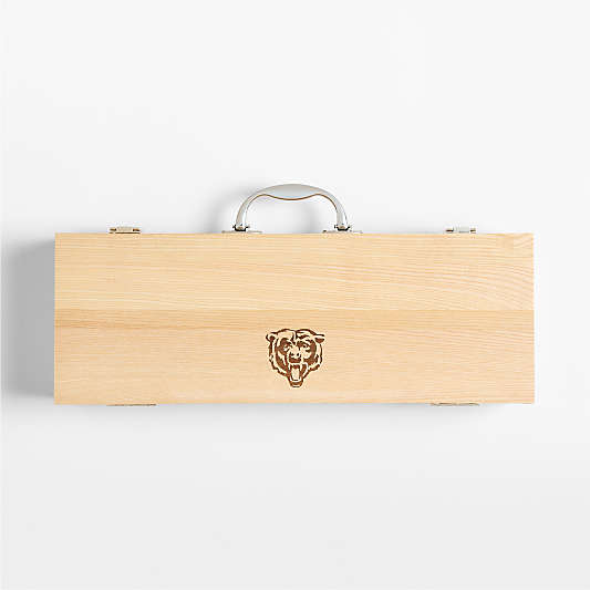 NFL Chicago Bears Crate & Barrel 5-Piece Stainless Steel Grill Tool Set