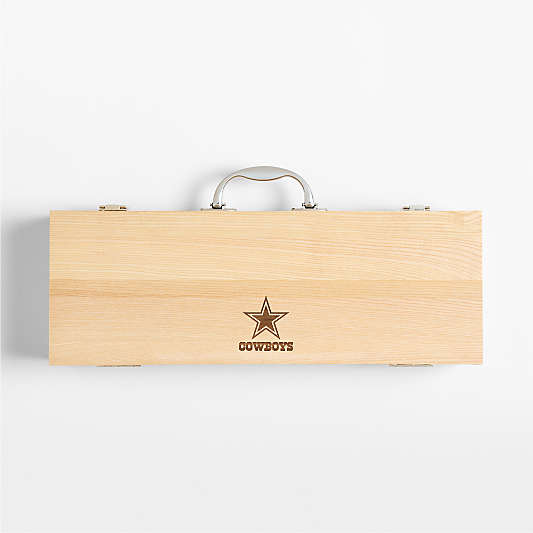 NFL Dallas Cowboys Crate & Barrel 5-Piece Stainless Steel Grill Tool Set