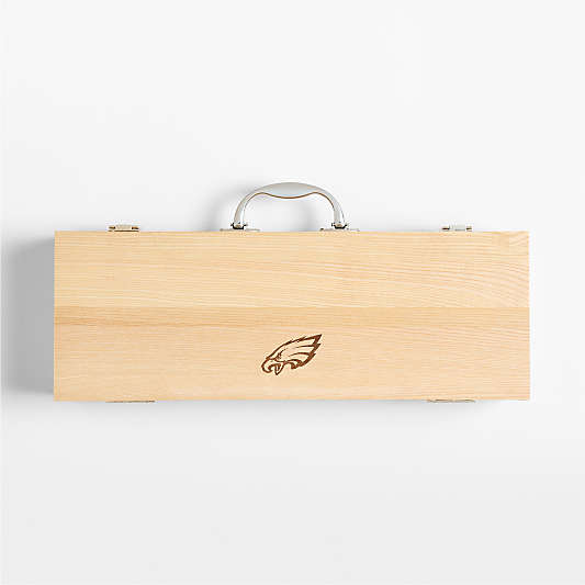 NFL Philadelphia Eagles Crate & Barrel 5-Piece Stainless Steel Grill Tool Set