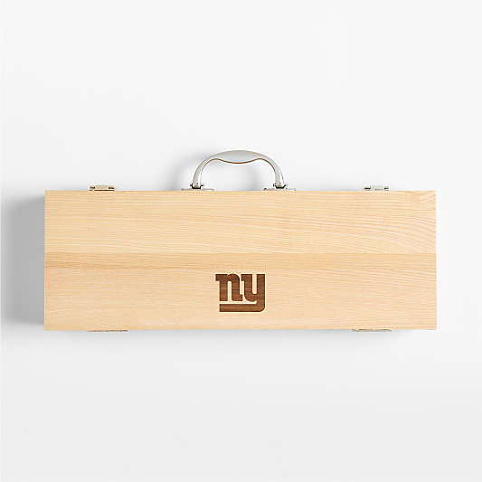 NFL New York Giants Crate & Barrel 5-Piece Stainless Steel Grill Tool Set