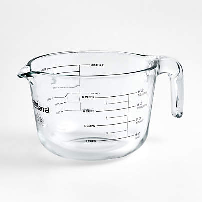 Crate & Barrel 8-Cup Glass Measuring Cup