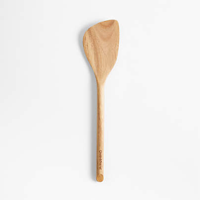 Crate & Barrel Acacia Angled Spatula