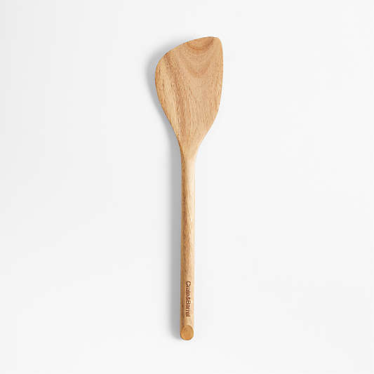 Crate & Barrel Acacia Angled Spatula