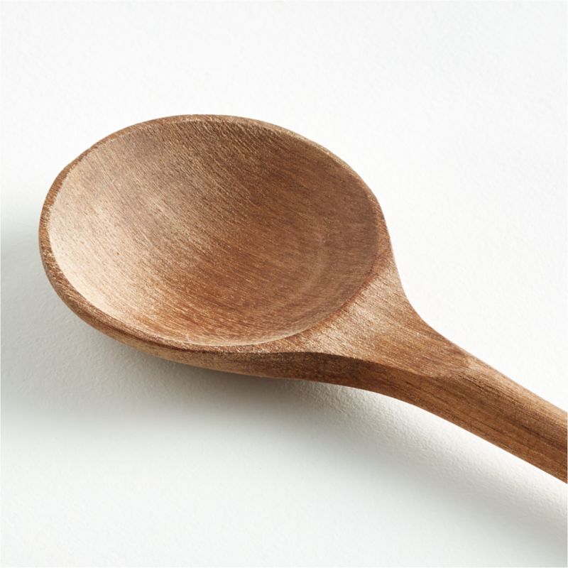 Crate & Barrel Acacia Tasting Spoon - image 2 of 8