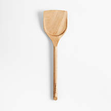 Acacia Wide Turner Spatula + Reviews | Crate & Barrel