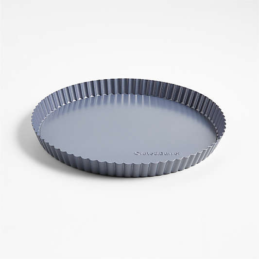 Crate & Barrel 10" Slate Blue Tart Pan with Removable Bottom