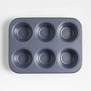 Crate & Barrel Slate Blue 8" Round Cake Pan
