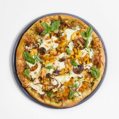 View Crate & Barrel Slate Blue Carbon Steel Pizza Pan details