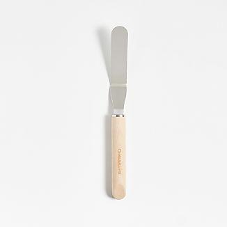 Crate & Barrel Small Offset Spatula with Beechwood handle