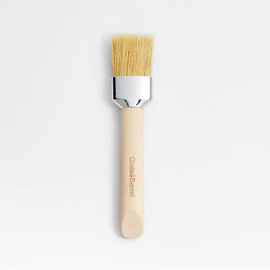 Crate & Barrel Large Pastry Brush with Beechwood Handle