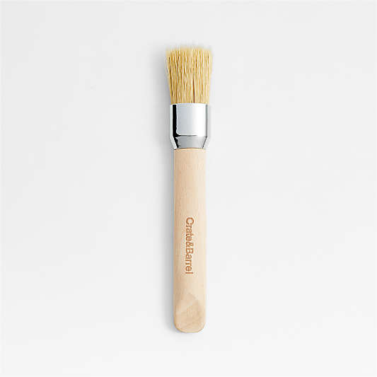 Crate & Barrel Small Pastry Brush with Beechwood Handle