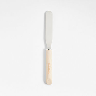 View Crate & Barrel Small Straight Icing Spatula with Beechwood Handle details