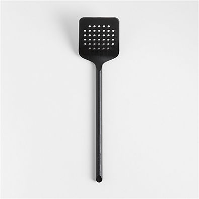 View Crate & Barrel Black Nylon Slotted Turner Spatula details