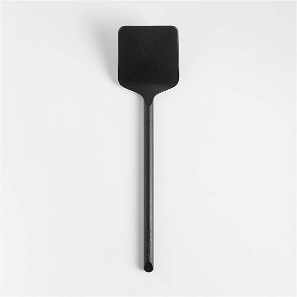 Cater Tek Black Plastic Serving Spatula - Recyclable - 10 inch - 100 Count Box