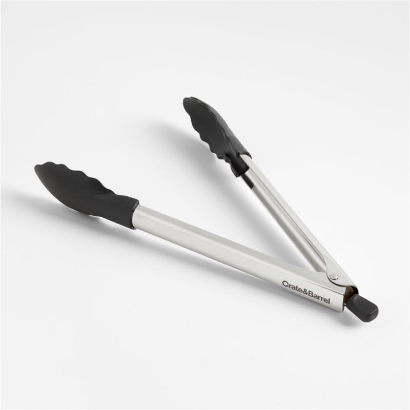 Viewing product image Crate & Barrel Black Nylon Tongs 12" - image 1 of 5