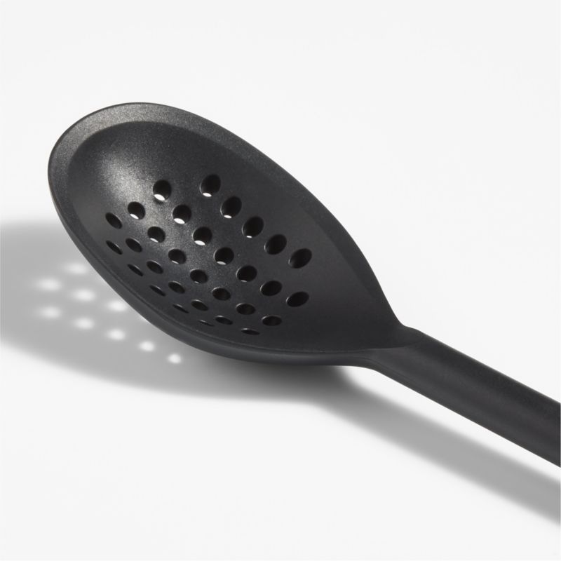 Crate & Barrel Silicone Deep Slotted Spoon