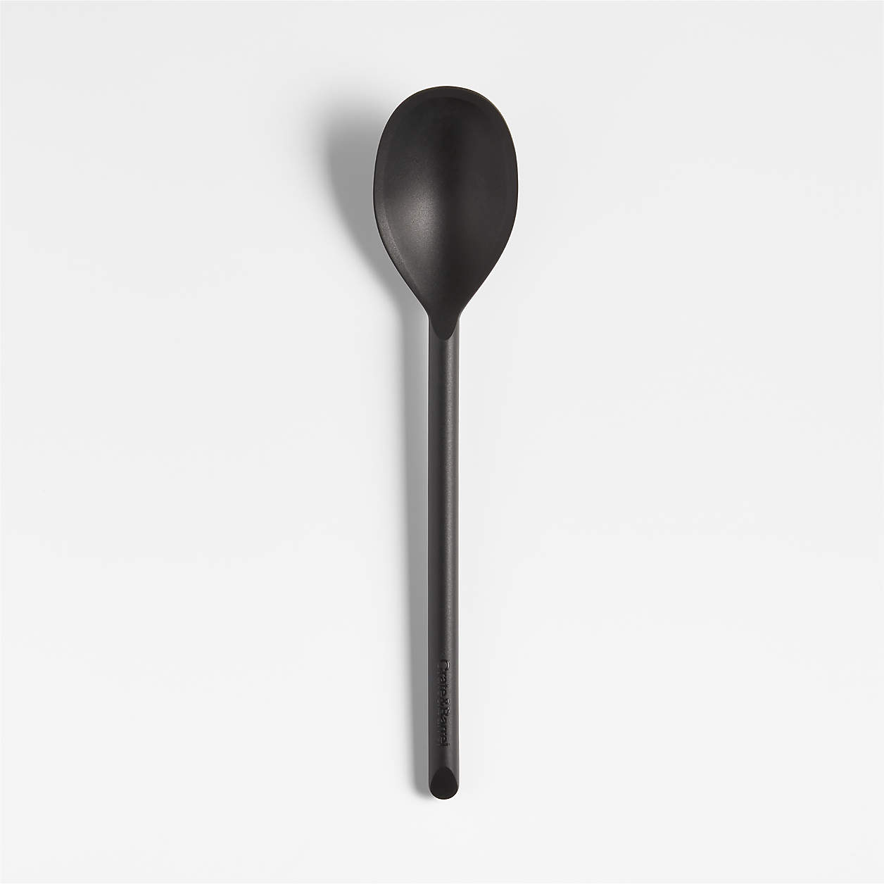 Crate & Barrel Black Silicone Deep Spoon | Crate & Barrel