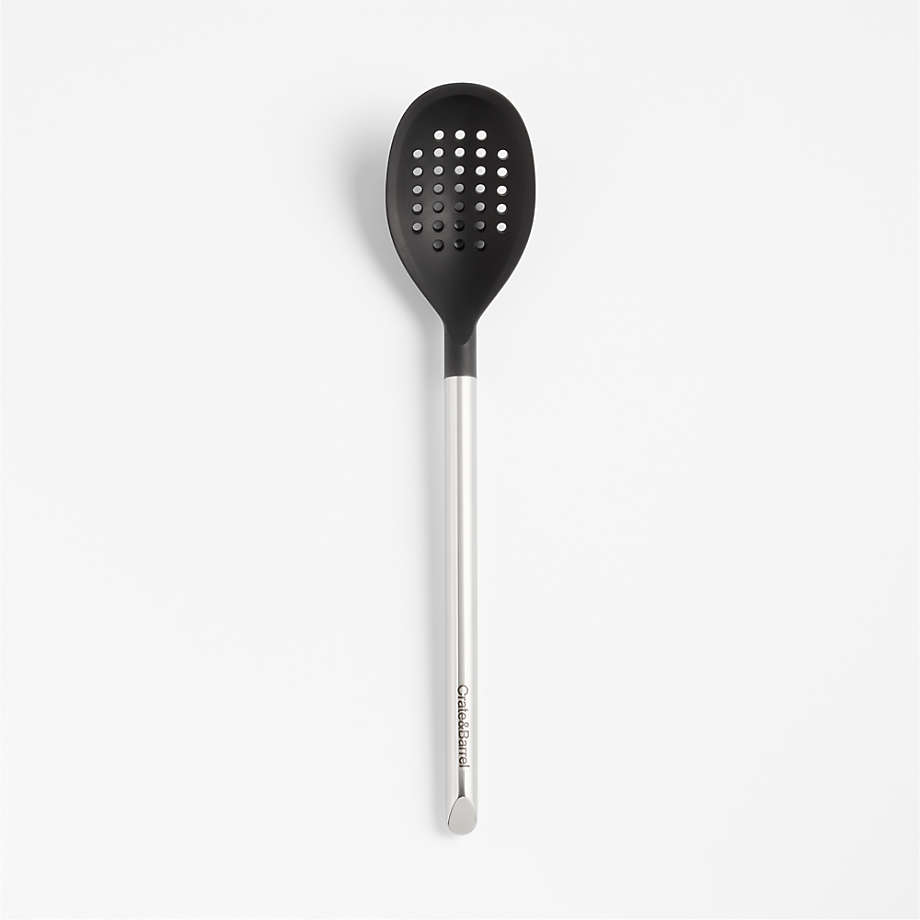 Crate & Barrel Black Silicone and Stainless Steel Jar Scraper + Reviews