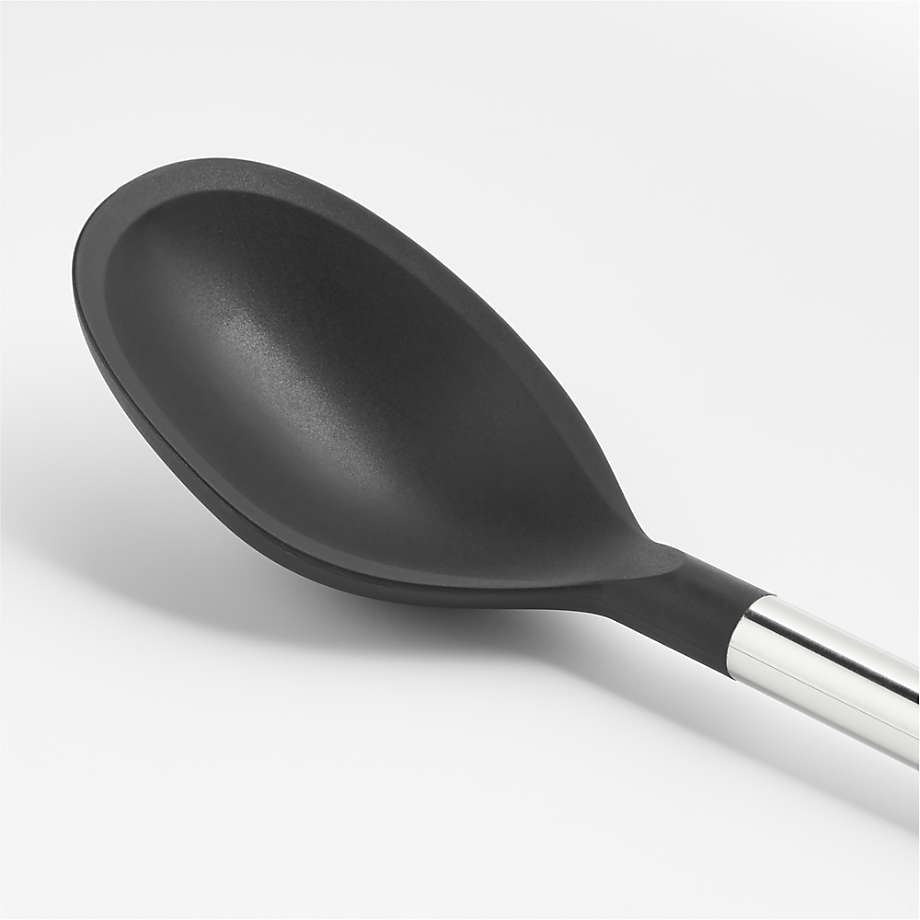 Crate & Barrel Black Silicone Ladle | Crate & Barrel