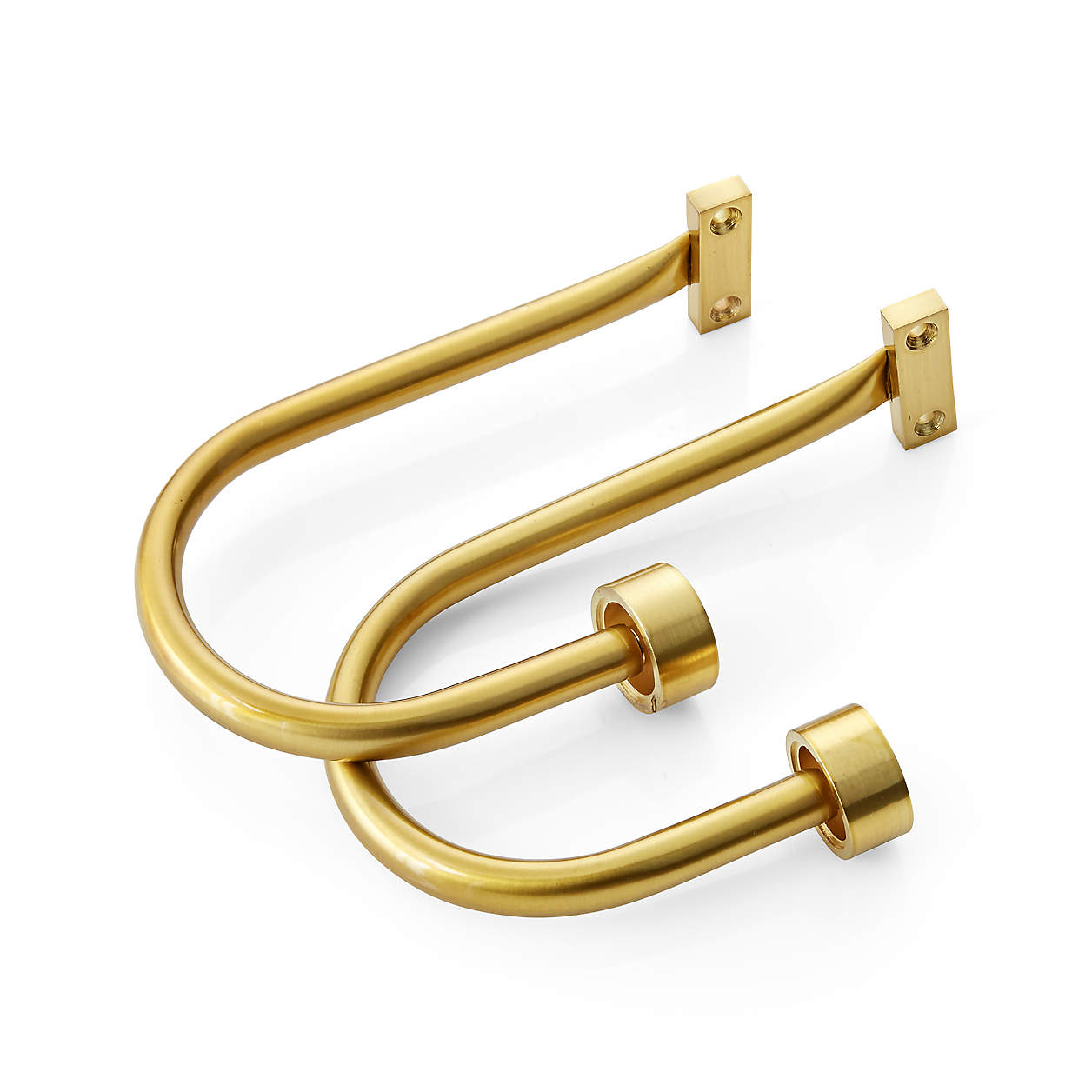 Brass Curtain Tiebacks, Set of 2 + Reviews Crate & Barrel