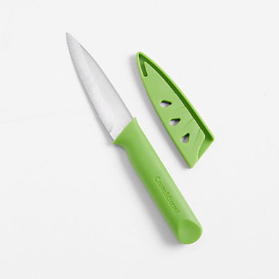 View Crate & Barrel Citrus Serrated Green Knife details