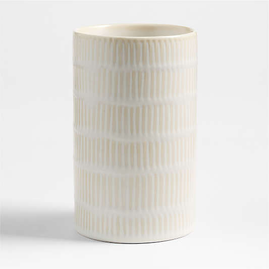 Clean by Crate Ivory Ceramic Dish Brush Holder