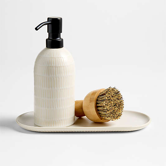 Clean by Crate Ivory Ceramic Sink Caddy Tray