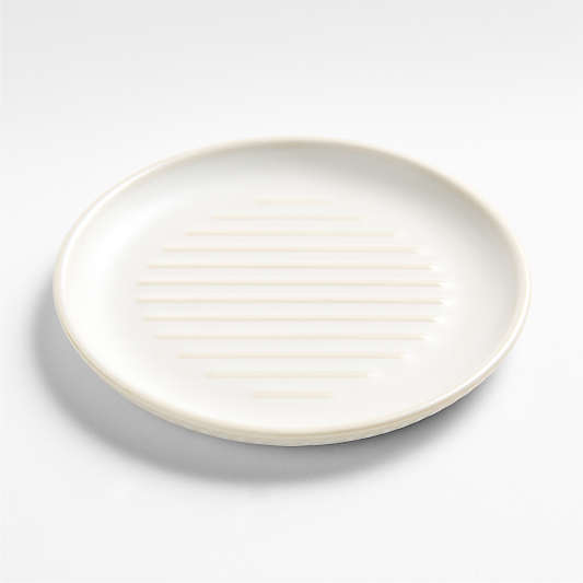 Clean by Crate Ivory Ceramic Soap Dish