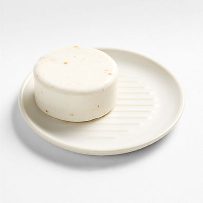 View Clean by Crate Ivory Ceramic Soap Dish details