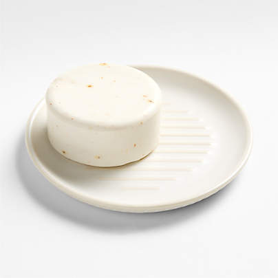 Clean by Crate Ivory Ceramic Soap Dish